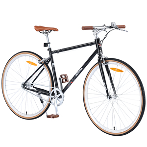 ZUKKA 700C tek hız Retro tarzı 700C yol bisikleti çelik çerçeve hibrid yol bisikleti yetişkinler için - Product Image 1