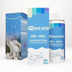 Lỏng pH Kiểm tra Strips 0-14 cho nước, nước bọt, xà phòng, nước tiểu, thực phẩm, chất lỏng, đất, phòng thí nghiệm giám sát pH Kiểm tra giấy - Product Image 2