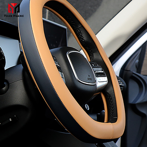 ฝาครอบพวงมาลัย<span class=keywords><strong>รถ</strong></span>ยนต์รูปทรงสี่เหลี่ยม 38 ซม. หนังสำหรับ<span class=keywords><strong>รถ</strong></span>ยนต์โฟล์คสวาเก้น บีเทิล กอล์ฟ แต่ง<span class=keywords><strong>รถ</strong></span> - Product Image 1