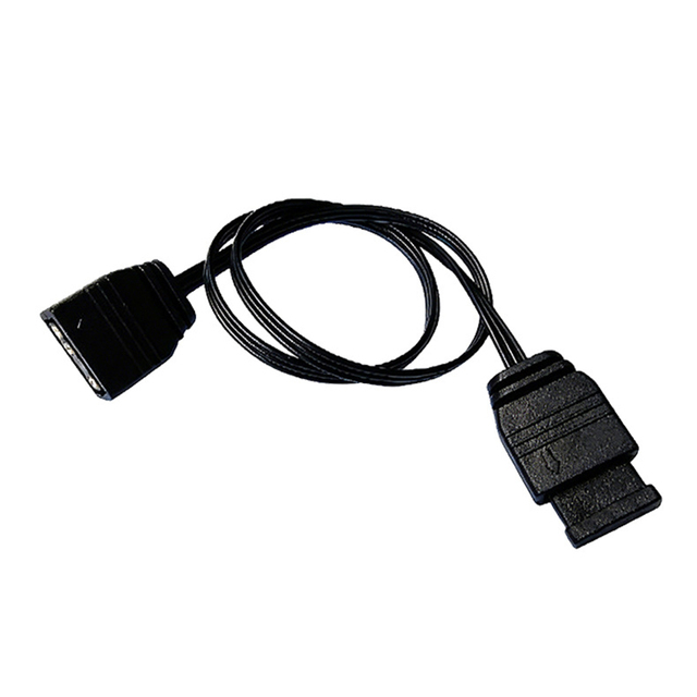 5V 3Pin Addressable ARGB Fan Extension Cable 1 to 1 Male to Female Cord for PC Motherboard Case RGB Lighting Connection