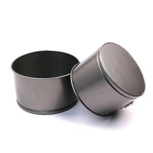 Moule à gâteau rond à fond amovible en acier au carbone antiadhésif pour la pâtisserie à domicile - Product Image 1