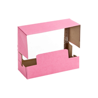 Boîte à biscuits avec couvercle transparent et base blanche pour biscuits gourmands et échantillons