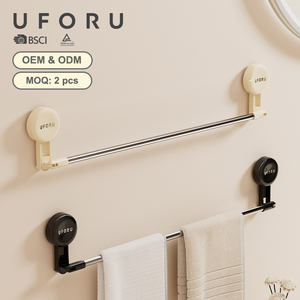 UFORU Étagère <span class=keywords><strong>de</strong></span> rangement murale à ventouse <span class=keywords><strong>extensible</strong></span> et réglable pour toilettes, <span class=keywords><strong>salle</strong></span> <span class=keywords><strong>de</strong></span> bains, organisateur, porte-serviettes - Product Image 1