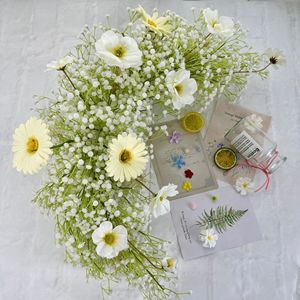 Fleurs artificielles de gypsophile 63cm en plastique multicolores pour accessoires de photographie de mariage et décoration intérieure - Product Image 4