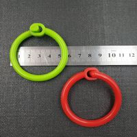 Hochwertige Ovale Spielzeug-Plastikringe Runde Farbige Plastikringe für Notizbücher Bindemittel zum Aufhängen DIY-Zubehör