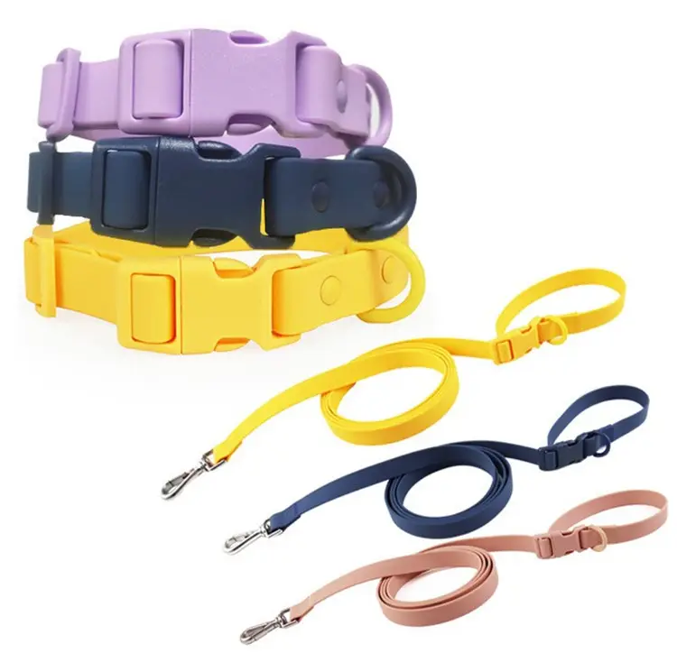 Sunshine Pet Hot Sale Adjustable Waterproof PVC Dog Collar and Leash Set