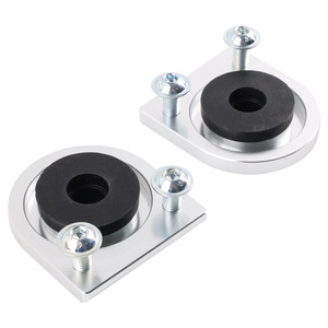 Aluminum <b>Radiator</b> Bottom Mounting <b>Bracket</b> Locator For Acura Honda 2pc Set - Product Image 1
