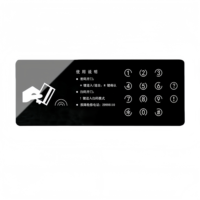 Étiquettes autocollantes pour panneaux de commande électroniques en PVC, PC, PET, avec revêtement tactile graphique en acrylique imperméable OEM