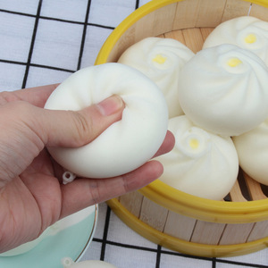 Jouet sensoriel anti-stress en forme de Baozi chinois, en PU à remontée lente, cadeau pour enfants et décoration intérieure - Product Image 3
