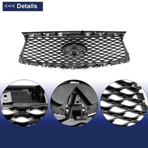 Rejilla Delantera para Infiniti Qx60, Diseño Panal de Abeja, Electrochapada en Negro, Pieza de Repuesto 2016-2020 - Product Image 3