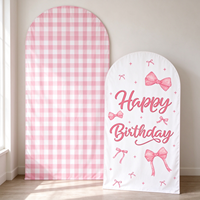 Harga Grosir Kain Latar Belakang Foto Tahun Baru, Cover Backdrop Biru Pink yang Dapat Dipersonalisasi untuk Dekorasi Pesta Ramah Lingkungan