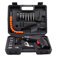 Ensemble de tournevis électrique à moteur à balais avec batterie lithium-ion entièrement automatique, mini perceuse manuelle 3,6 V, couple maximal de 4-6 Nm, 150-180 tr/min