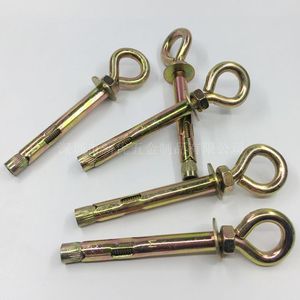 Din Standard Galvanized Eye <b>Bolts</b> With Ring Expansion <b>Hooks</b> For Metal Furniture Grade 8.8 Hex Head Zinc Plated - Product Image 3