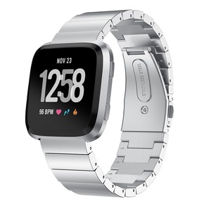 <span class=keywords><strong>Bracelet</strong></span> de remplacement de <span class=keywords><strong>bracelet</strong></span> en acier inoxydable à fermoir classique pour <span class=keywords><strong>Fitbit</strong></span> <span class=keywords><strong>Versa</strong></span>/<span class=keywords><strong>Versa</strong></span> Lite/<span class=keywords><strong>Versa</strong></span> <span class=keywords><strong>2</strong></span> <span class=keywords><strong>bracelet</strong></span> de montre en métal à une perle - Product Image 2