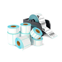Rollo de Etiquetas Adhesivas Térmicas LTLL, Libres de BPA, 50x30mm, 1000 Hojas, Resistentes al Agua, al Aceite y a los Arañazos, para Uso en Manualidades con Velas