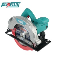 Scie circulaire électrique portative PUSELLO 1380W 7 pouces 220V pour le travail du bois, la coupe du bois