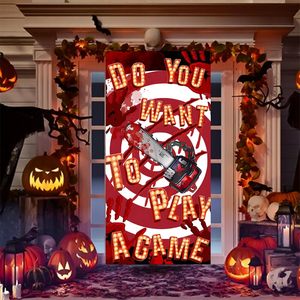 Bannière suspendue Halloween Crâne de <span class=keywords><strong>pirate</strong></span> et os croisés, « Attention au <span class=keywords><strong>pirate</strong></span> », pour porte d'entrée, décoration intérieure et extérieure, personnalisable - Product Image 3
