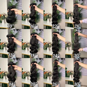 9A ชุดผมลอนบอดี้เวฟ ผมแท้ 100% - Product Image 1
