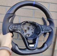 Maßgefertigtes Lenkrad Passend für VW Mk8 GTI 8 R Golf 8 Mk7 CC POLO R-LINE PASSAT GTD GTS GTE Carbon-Faser-Lenkrad