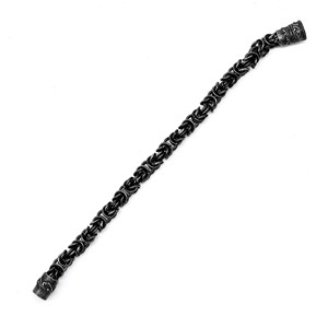 Yunnique Pulsera de cadena de serpiente con cierre magnético de acero de titanio, joyería de regalo unisex - Product Image 4