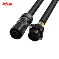 Connecteur circulaire industriel M28 2+8 broches IP67 à verrouillage baïonnette, hybride alimentation/signal, 80A 300V, pour robotique et automatisation