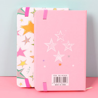 Mode Neuheit Notebook A6 A7 Karton Cover Notebook mit Gummiband Schreibwaren und Schul material
