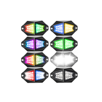 Luz Led de Color de sueño para coche, iluminación Interior de roca RGB, blanco puro, aplicación de teléfono inteligente y RF, Control remoto, bajo brillo, para UTV, ATV, 8 Pod