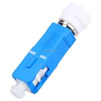 Adaptador Híbrido de Fibra Óptica de Alta Calidad, Monomodo Simplex 9/125 SC FC Macho/Hembra con Carcasa de PC para Conexiones de Cable