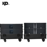 Système audio passif professionnel à double enceinte colonne de 12 pouces, subwoofer puissant, aimant néodyme, stéréo haute résolution, haute sensibilité