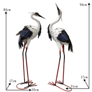 Sculptures d'oiseaux de Noël en métal en gros, grandes décorations de <span class=keywords><strong>jardin</strong></span>, style Art Déco, faites à la main, finition peinte imperméable, ornements de <span class=keywords><strong>jardin</strong></span> sur mesure - Product Image 6