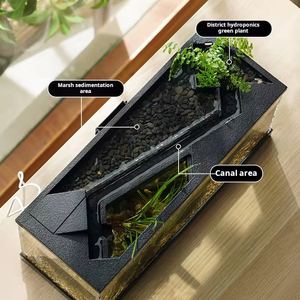 Acquario Moderno Ecologico in Acrilico, Piccolo Acquario da Tavolo con Funzioni di Alimentazione e Riscaldamento per Uso Domestico - Product Image 4