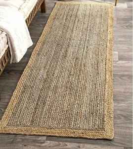 พรมปอกระเจาถักสไตล์พรมปูพื้นแบบย้อนกลับได้พรมปูพื้นสไตล์เรียบง่ายทันสมัยปรับขนาดได้ - Product Image 6