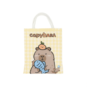 Bolsa de Tela Capibara 32x36cm, Linda Bolsa de Mano con Diseño de Animal para Mujeres y Niños - Product Image 1