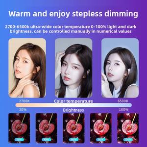 Portable RGB Color <strong>LED</strong> Fill Light <strong>Camera</strong> for Mobile Phone Pocket Outdoor Photography and Live Broadcast - Product Image 2