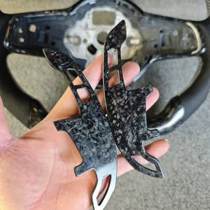 <span class=keywords><strong>Volante</strong></span> Calefactable de Cuero y Fibra de Carbono Forjado Personalizado, Compatible con Volkswagen VW Golf7 Mk4 <span class=keywords><strong>GTI</strong></span> Mk7 Golf4 Golf5 Golf6 - Product Image 6