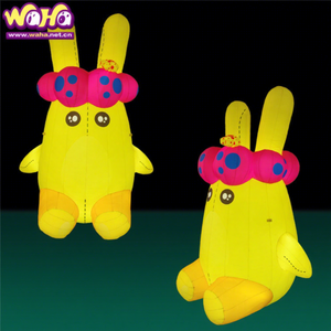 Alicia en el país de las Maravillas Dibujos animados inflables Animatronic <span class=keywords><strong>Conejo</strong></span> Globo <span class=keywords><strong>Conejo</strong></span> de Pascua para decoraciones festivas - Product Image 1