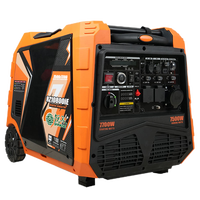 Générateur onduleur silencieux SHRAISE RZ458i 8,5 kW 220 V 50 Hz, refroidi par air, léger, avec bloc-cylindres en alliage OHV et protection contre les surcharges