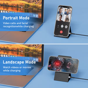 Vente en gros Mezone 15W chargeurs magnétiques sans fil Offre Spéciale téléphone portable chargeur rapide avec support pliant - Product Image 6