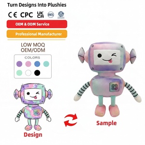 Muñeco de Peluche Personalizado OEM/ODM, Muñeco de Peluche de <span class=keywords><strong>Robot</strong></span> con Diseño Tie-Dye Altamente Detallado, Regalos Temáticos de Tecnología, Muñeco Simulador de Bebé, Muñeco de Peluche Personalizado - Product Image 1