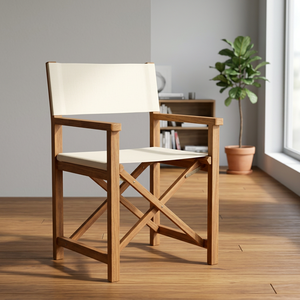 Chaises de jardin pliantes en teck massif moderne pour l'extérieur - Product Image 3