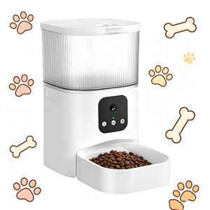 Distributeur de nourriture intelligent pour petits animaux de haute qualité avec caméra, distributeur de friandises portable pour animaux de compagnie, idéal pour les voyages - Product Image 1