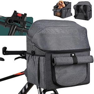 Sac de vélo pour chien pliable et souple avec fenêtres en maille Sac de voyage pour <span class=keywords><strong>animaux</strong></span> de compagnie Porte-panier pour vélo pour chien - Product Image 3