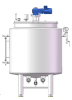 Bouilloire industrielle de mélasse de date et de confiture de qualité alimentaire 300L SUS304/SS316L Réservoir de mélange de chauffage à vapeur sous vide