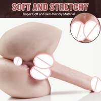 13.12 lb, Juguete Sexual de Glúteos Rosado Grande con Dildo para Orgasmos Masculinos y Femeninos, Juguetes Sexuales para Adultos, Juguetes Sexuales para Mujeres, Bunda