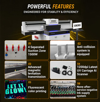Impresora UV Plana 1016 con Cabezal de Impresión Ricoh Gen5 de Larga Duración para Impresión en Azulejos de Cerámica, Vidrio y Decoración de Paredes