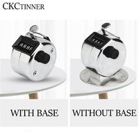 Compteur de nombres à 4 chiffres, Mini compteur de comptage à main, affichage de Clicker de Golf, comptage manuel Max. 9999 compteur d'entraînement