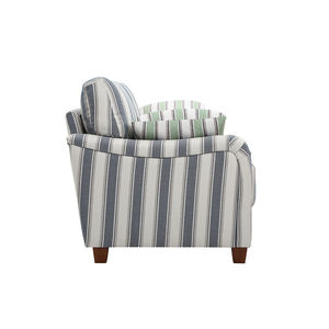 इंग्लैंड क्लासिक शैली स्ट्रिप कपड़े लिविंग रूम अनुकूलित नरम लक्जरी सोफे सेट - Product Image 3