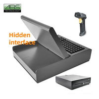 Clavier de caisse enregistreuse ABS Hot POS System pour Windows 7/10 OS, modèle ABS1900 J 1900 CPU 1280*800 DPI, métal, 4 Go RAM, 128 Go SSD