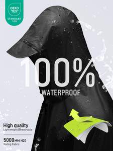 Poncho impermeable con capucha y logotipo personalizado, chaqueta impermeable de poliéster para hombres, mujeres, adultos, para acampar, hacer senderismo y viajar al aire libre. - Product Image 4