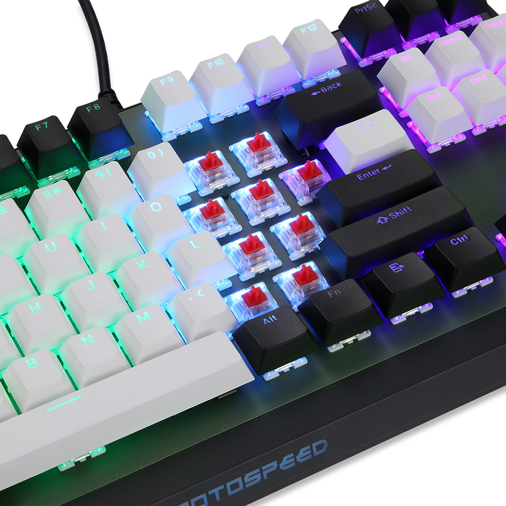 Motospeed CK73 Wired Mechanical Gaming Keyboard - 87 Keys RGB